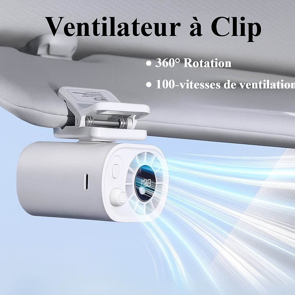 🌬️ Ventilateur Mini Clip USB – Puissant, Rechargeable, Ultra Polyvalent