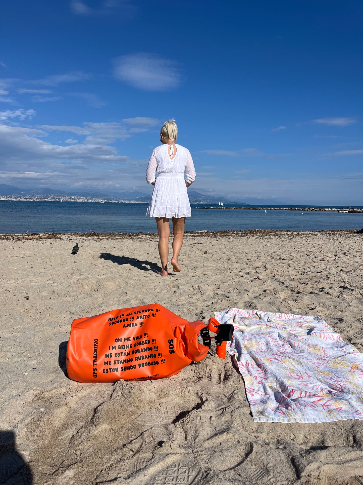 Safebox for Beach – Coffre-fort de plage sécurisé avec alarme, cadenas & sac étanche 30L