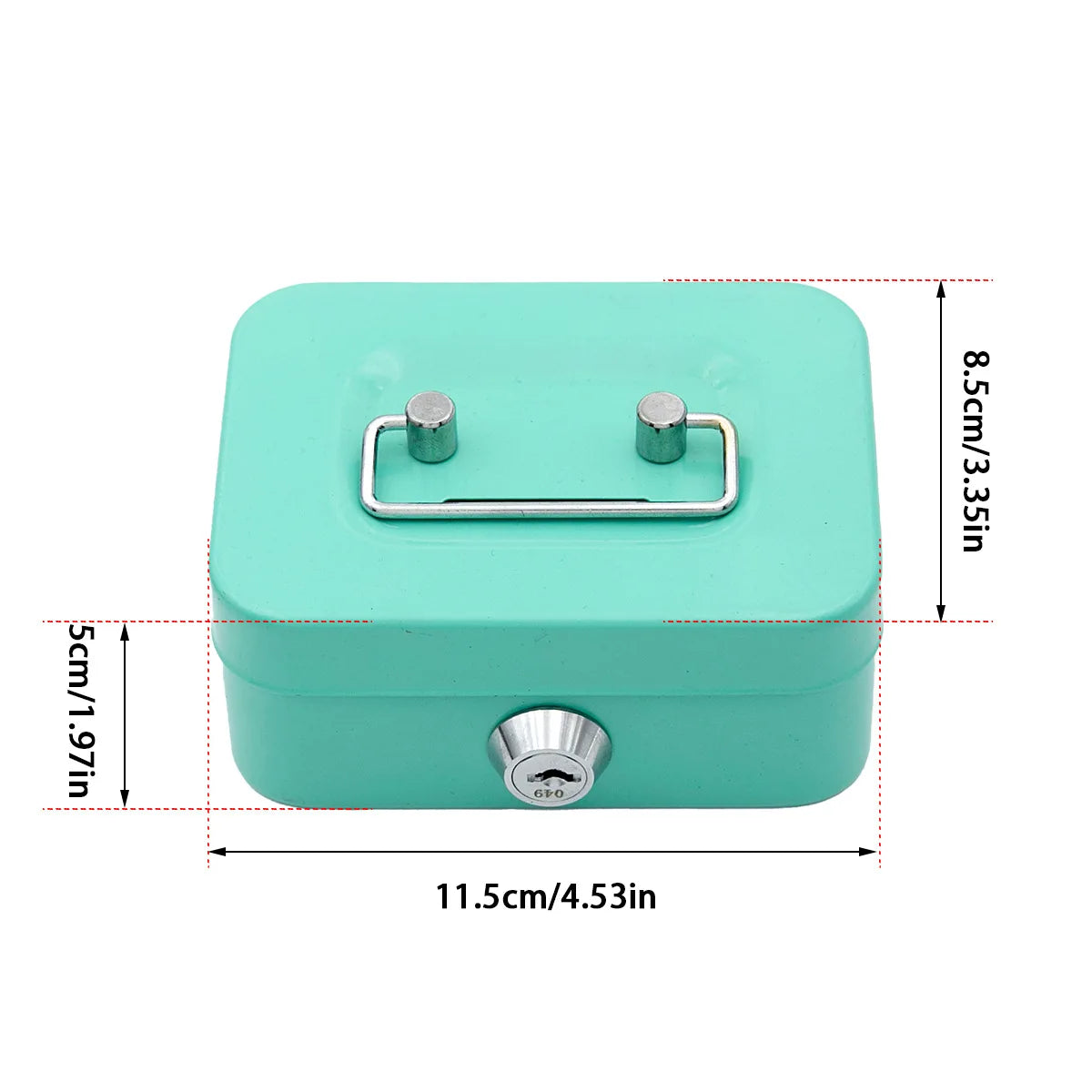 Coffre-fort pour Enfants avec Serrure et 2 Clés – Sécurisez Votre Argent, Bijoux et Objets Précieux (Mini Boîte de Sécurité)