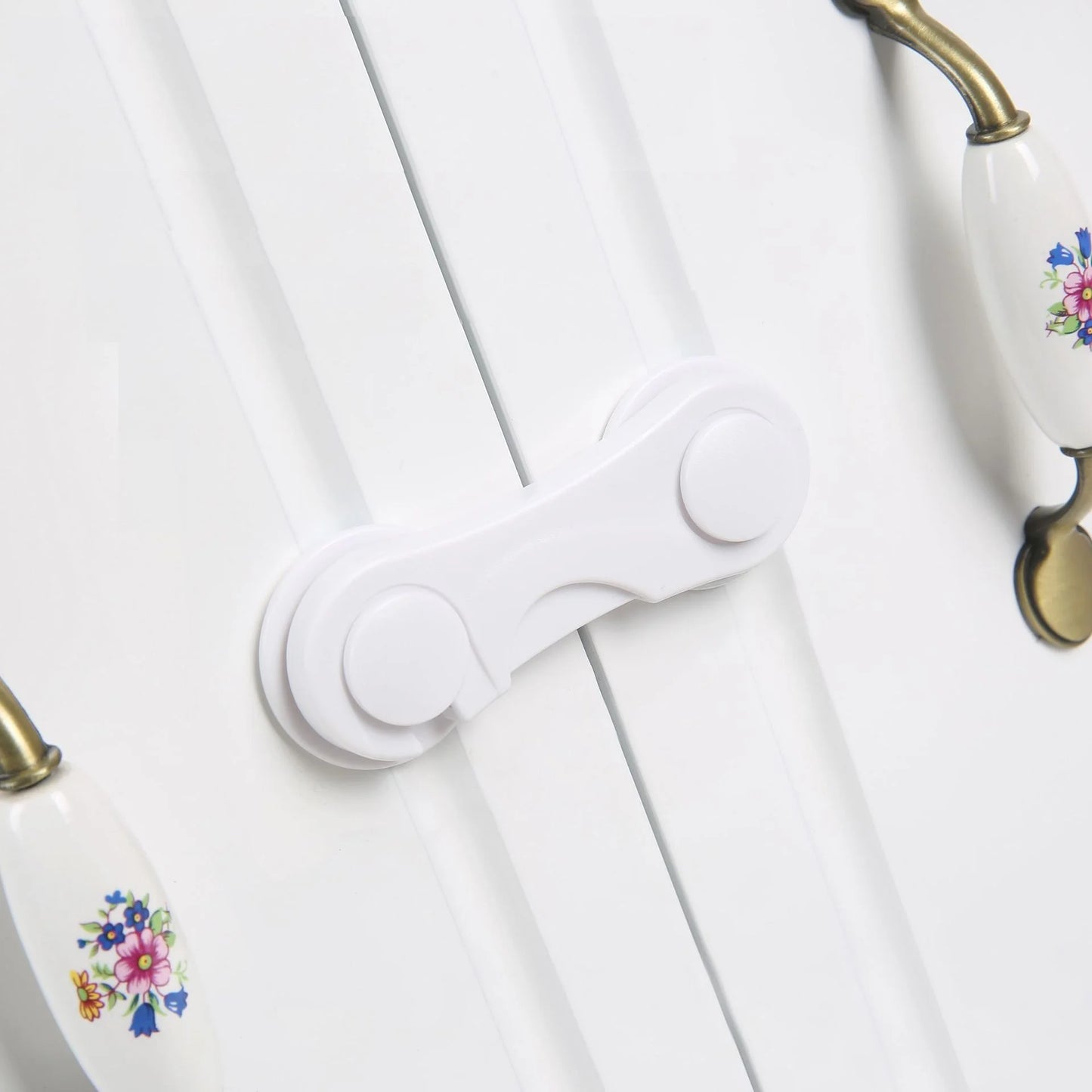 Verrou de Sécurité Multifonction pour Placard et Tiroir – Protection Bébé Anti-pincement (Facile à Installer)