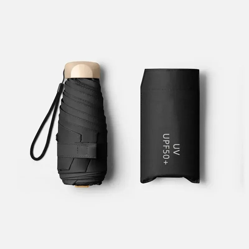 ⛱️ Mini Parasol Anti-UV Format Poche – Été comme Pluie