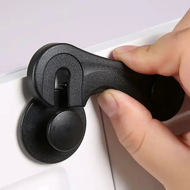Verrou de Sécurité Multifonction pour Placard et Tiroir – Protection Bébé Anti-pincement (Facile à Installer)