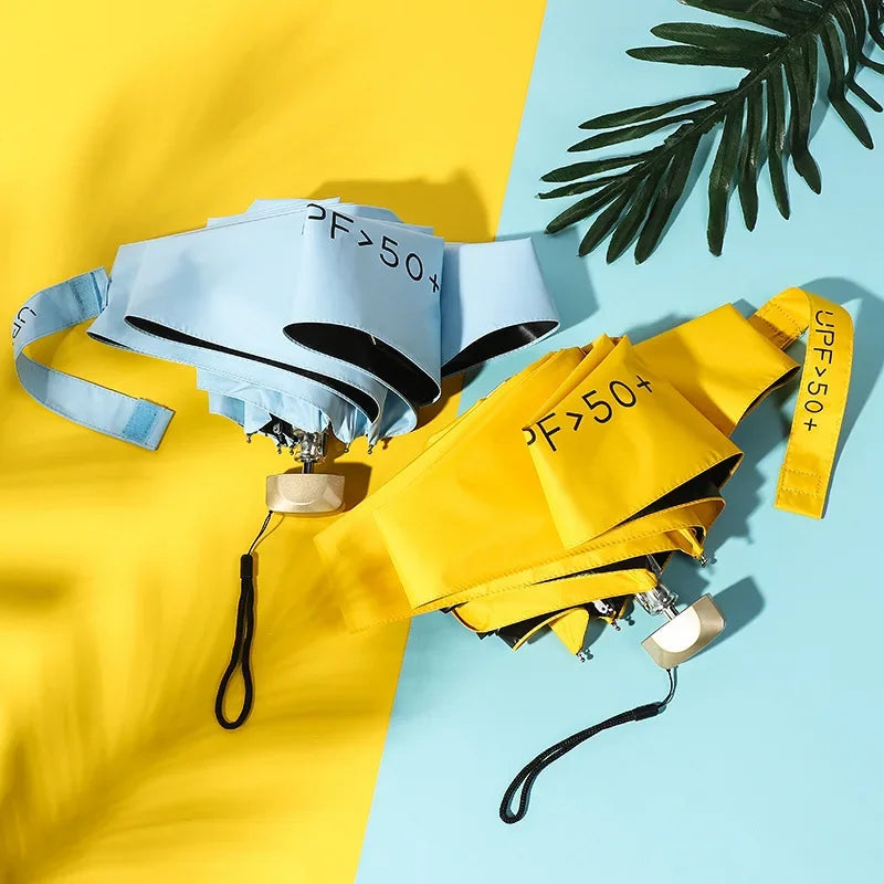⛱️ Mini Parasol Anti-UV Format Poche – Été comme Pluie