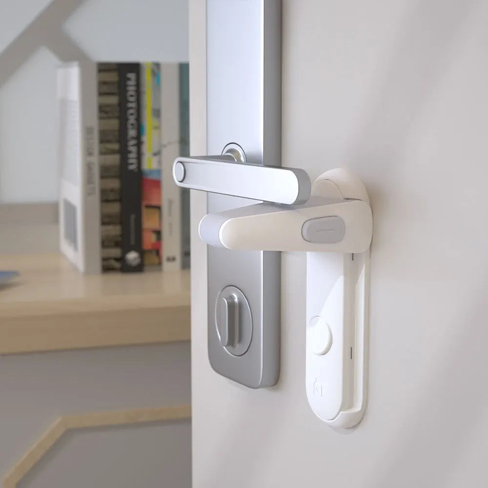 Serrures de Sécurité pour Porte - Verrou pour Enfants et Animaux avec Installation Adhésive 3M
