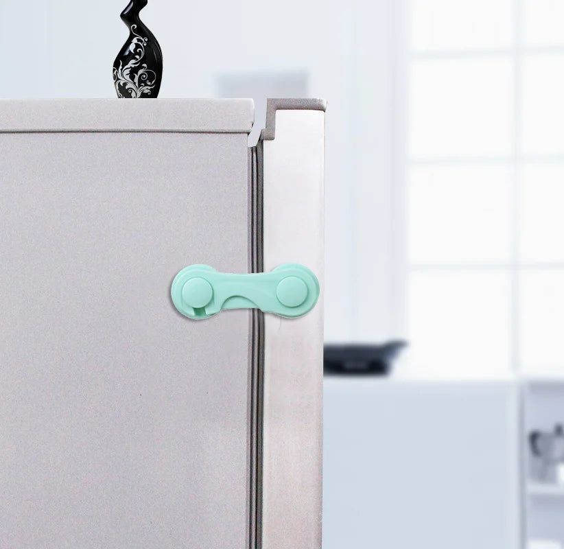 Verrou de Sécurité Multifonction pour Placard et Tiroir – Protection Bébé Anti-pincement (Facile à Installer)