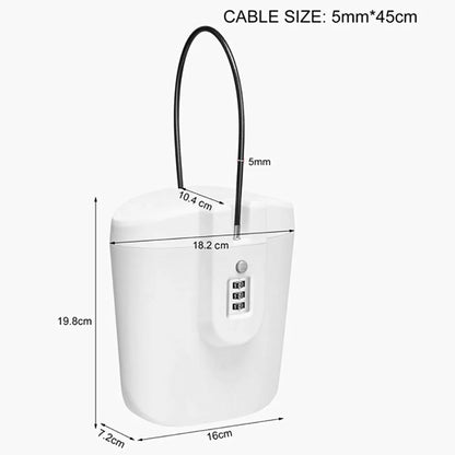 Boîte Sécurisée Extérieure 2L avec Câble & Code – Sport & Plage