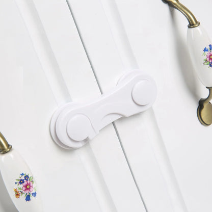 Verrou de Sécurité Multifonction pour Placard et Tiroir – Protection Bébé Anti-pincement (Facile à Installer)