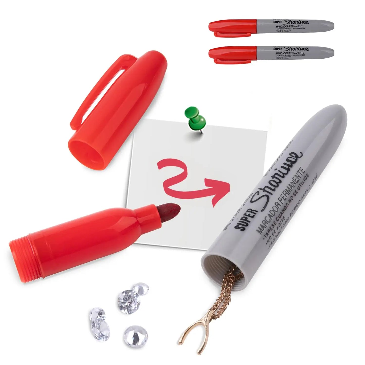 Stylo cachette discret – Rangement secret pour petits objets