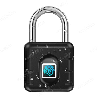 Cadenas Biométrique Étanche IP67 – Cadenas à Empreinte Digitale Sans Clé, Sécurité Anti-Vol pour Casier, Valise, Porte, Vélo