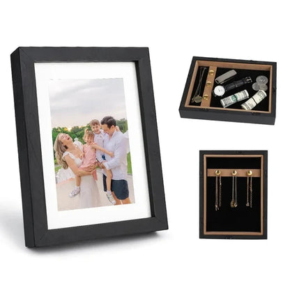 Cadre photo cachette – Compartiment secret pour bijoux & argent