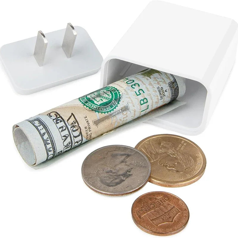 Faux chargeur cachette – rangement secret discret pour objets
