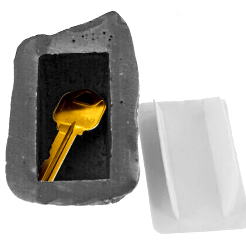 Boîte de Sécurité Cachée en Forme de Pierre – Coffre de Jardin Discret, Cache-Clés Résistant, Sécurisez Vos Objets de Valeur en Extérieur