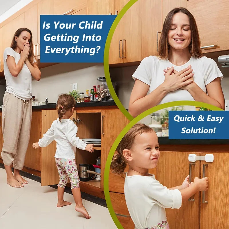 Verrou de Sécurité Bébé – Serrure Multi-Usages avec Adhésif 3M