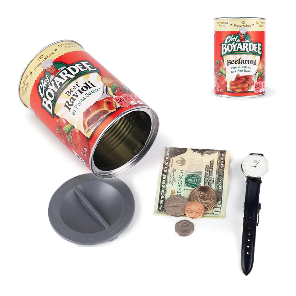 Boîte cachette secrète façon conserve – cachette cuisine discrète