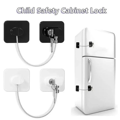 Verrou de Sécurité pour Enfants – Protection Réfrigérateur et Meubles avec Clé