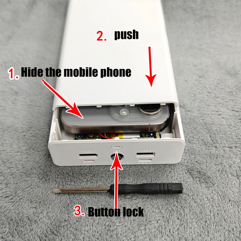 Batterie externe factice – Cachette secrète pour téléphone et argent