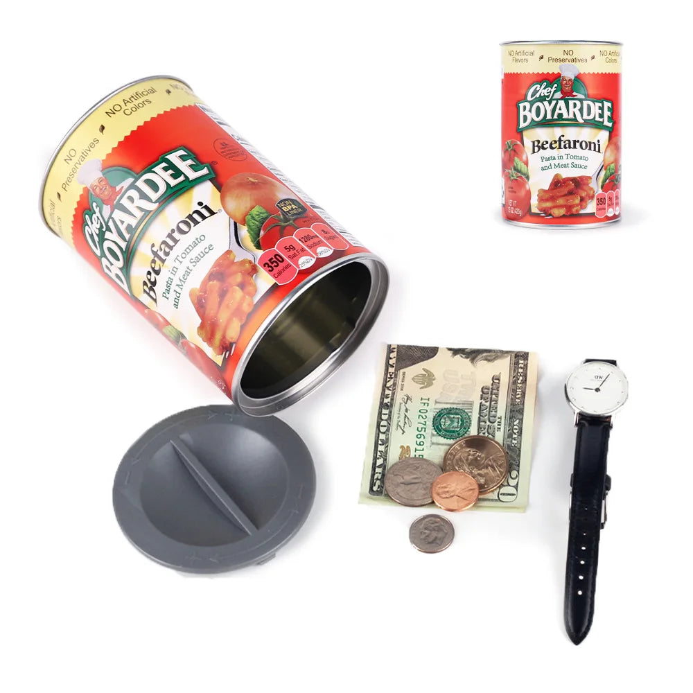 Boîte cachette secrète façon conserve – cachette cuisine discrète
