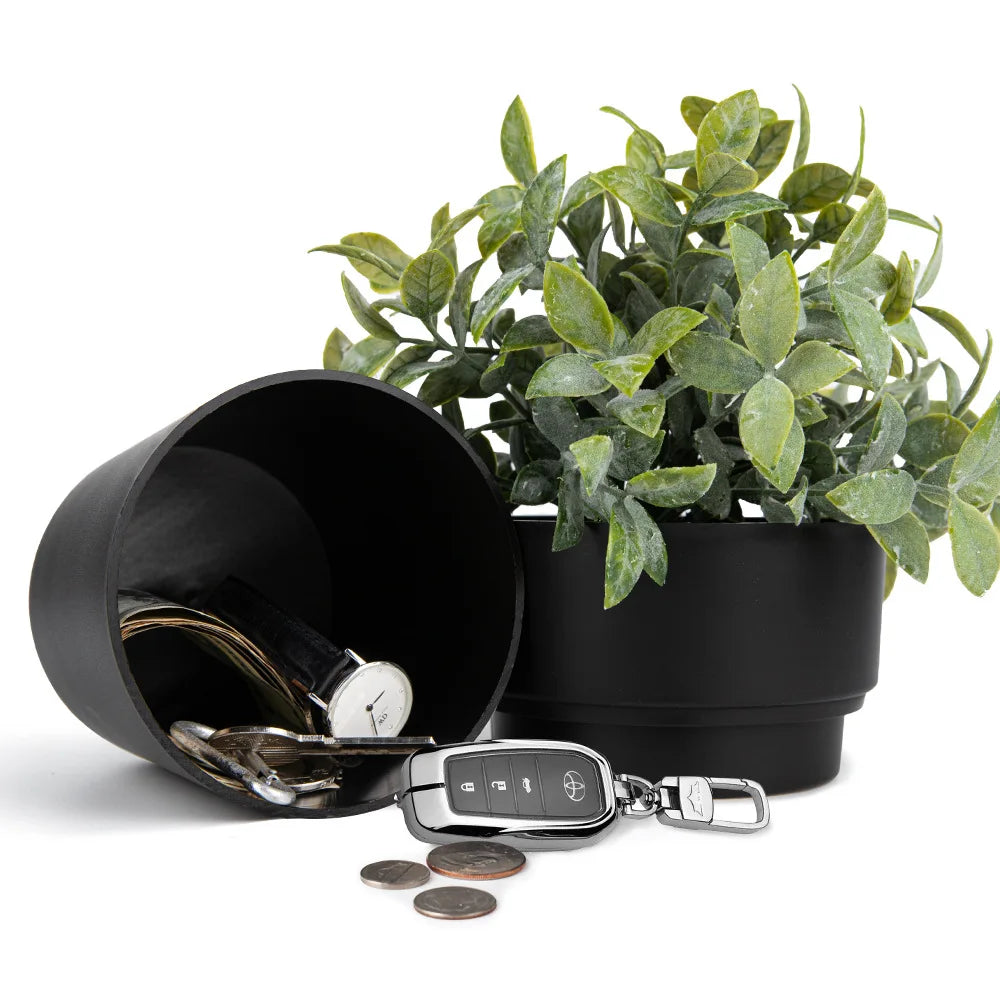 Pot de fleur cachette – Boîte secrète pour argent, clés, bijoux