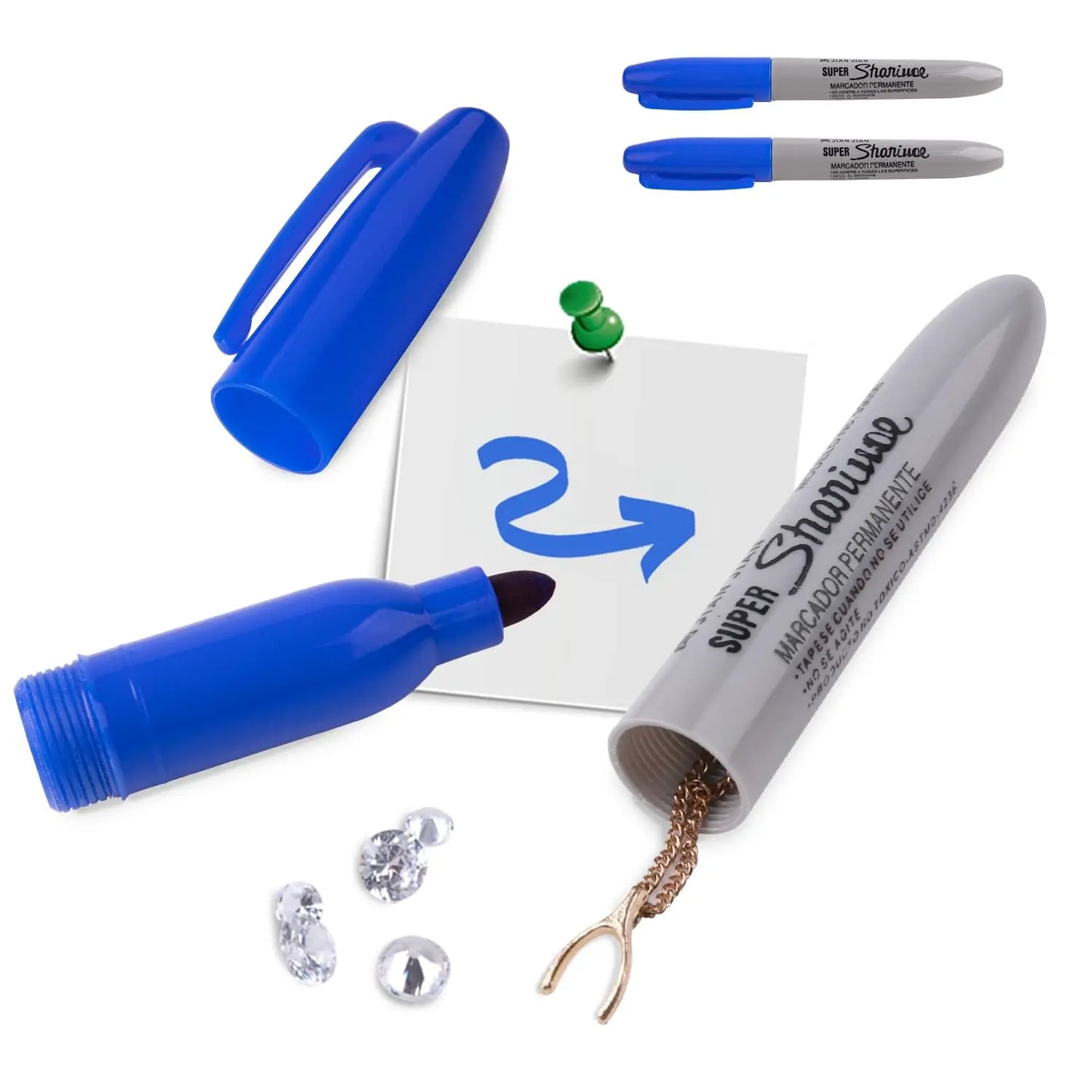 Stylo cachette discret – Rangement secret pour petits objets