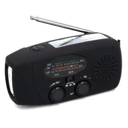 Radio solaire d’urgence 10000mAh SOS, lampe torche & chargeur USB