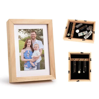 Cadre photo cachette – Compartiment secret pour bijoux & argent