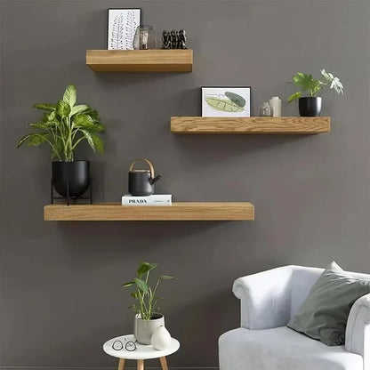 Étagère murale avec rangement secret en bois – déco et sécurité